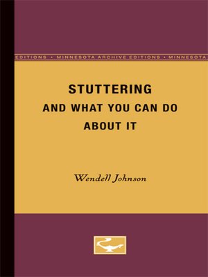 cover image of Stuttering and What you can do About it
